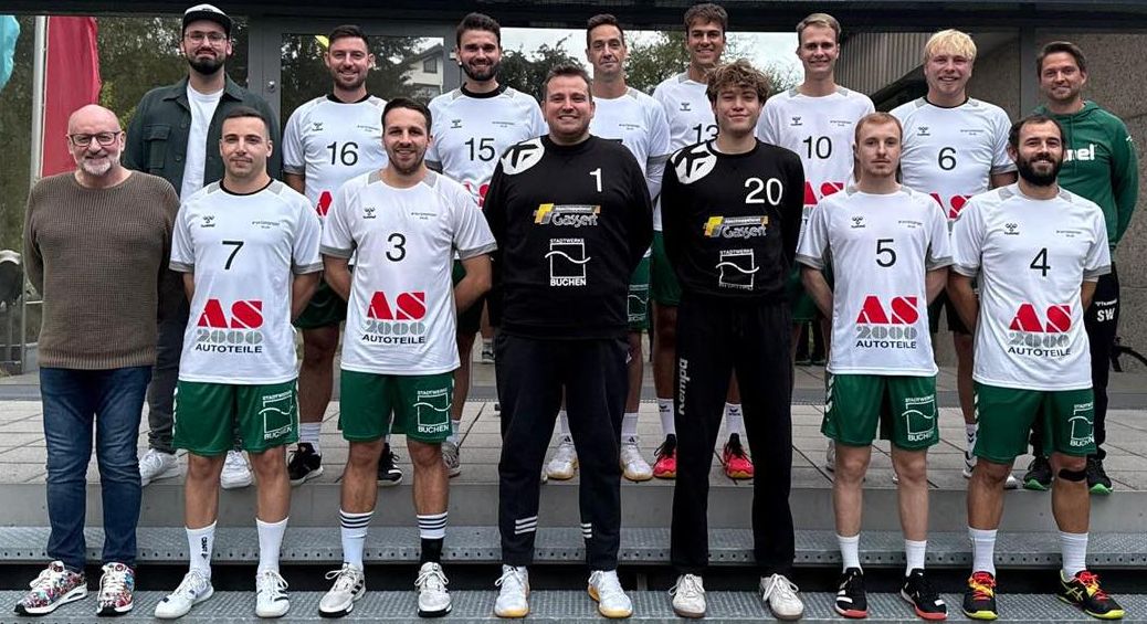 Die 1. Herrenmannschaft des TSV Buchen der Handball Landesliga Rhein-Neckar-Tauber startet mit neuen Trikots in die Saison 2024/2025.